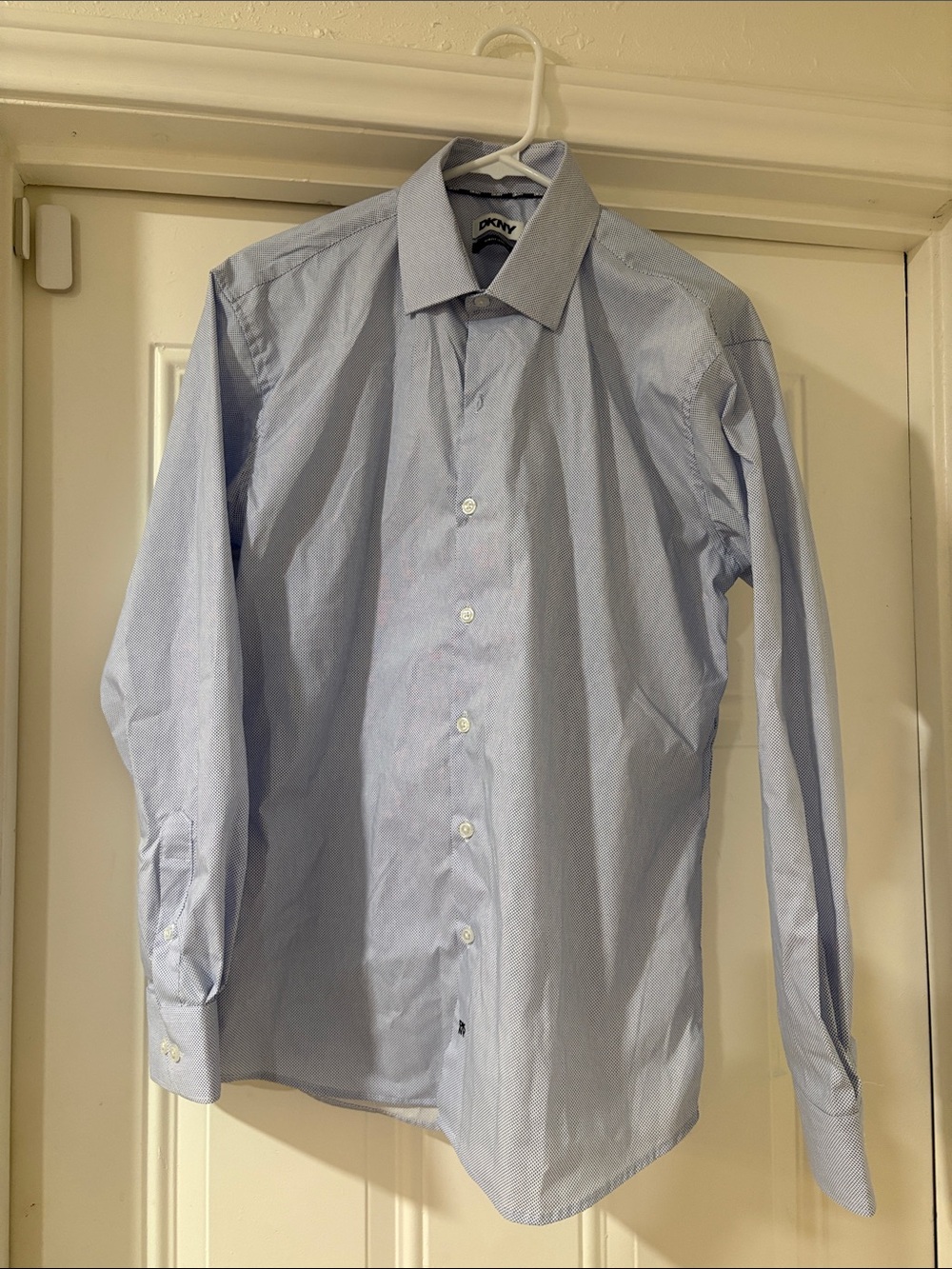 DKNY Slime Fit Light Blue Men's Dress Shirt